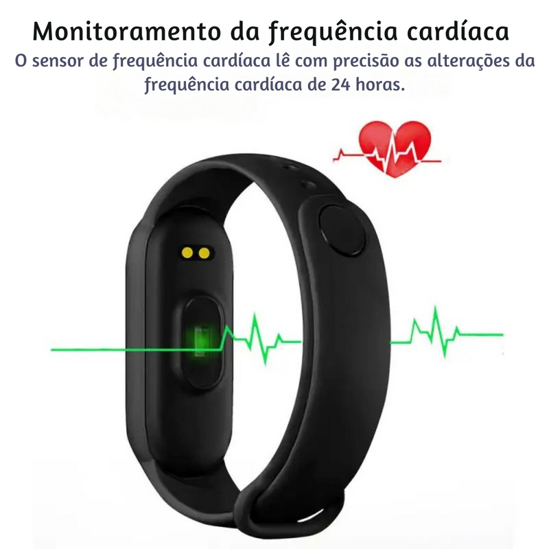 Smartwatch M6 – Tecnologia, Saúde e Estilo no Seu Pulso