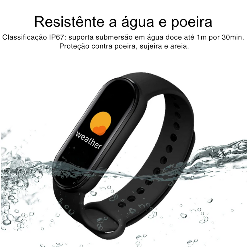 Smartwatch M6 – Tecnologia, Saúde e Estilo no Seu Pulso